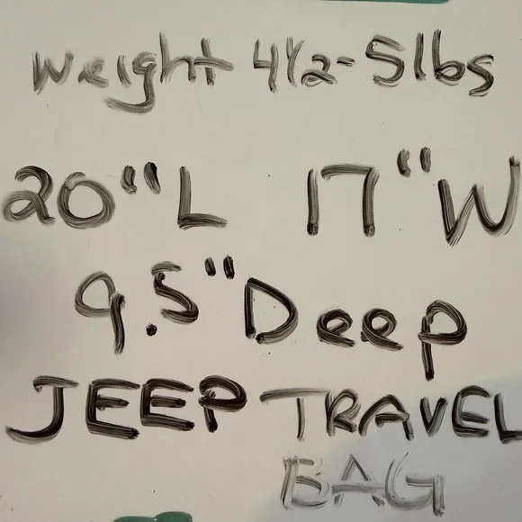 Y2K Jeep Rolling Backpack Travel Bag Olive Green Black 20 Inch Carry On Luggage - Picture 13 of 13